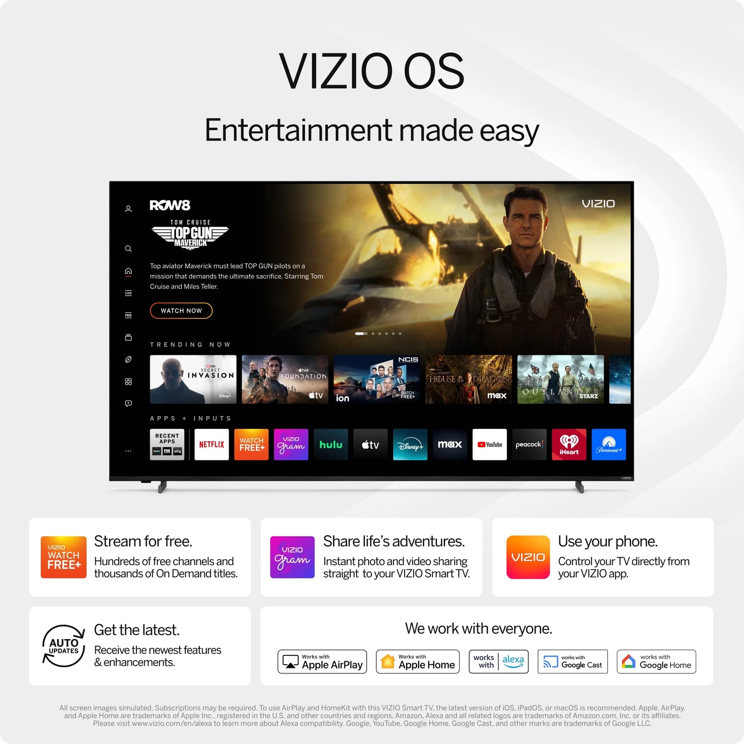 75” Class 4K UHD LED HDR Smart TV (V4K75M-08)