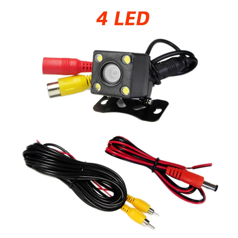 Rear Camera of Driving Recorder 140 Wide Angle Waterproof 4/8/12 Light HD Night Vision Parking Monitoring Rear Camera